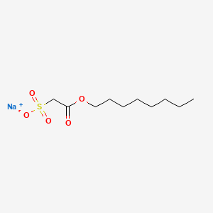 molecular formula C10H19NaO5S B13730108 Acetic acid, sulfo-, 1-octyl ester, sodium salt CAS No. 29468-75-5