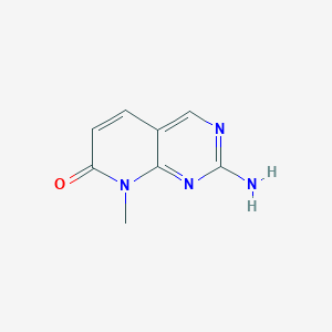 molecular formula C8H8N4O B13730110 2-amino-8-methylpyrido[2,3-d]pyrimidin-7(8H)-one CAS No. 211245-23-7