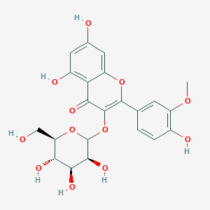 molecular formula C22H22O12 B13730113 Isorhamnetin 3-O-galactoside 