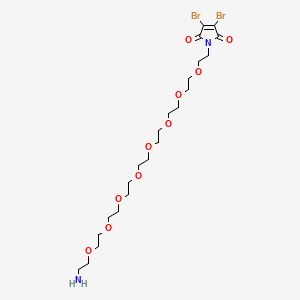 molecular formula C22H38Br2N2O10 B13730118 3,4-Dibromo-Mal-PEG8-Amine 