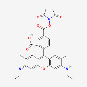 molecular formula C31H29N3O7 B13730166 R6G NHS ester, 5-isomer 