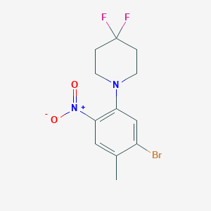 1-(5-Bromo-4-methyl-2-nitrophenyl)-4,4-difluoropiperidine