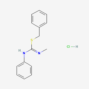 benzyl N-methyl-N'-phenylimidothiocarbamate hydrochloride
