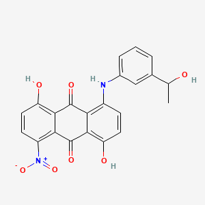 9,10-Anthracenedione, 1,5-dihydroxy-4-[[3-(1-hydroxyethyl)phenyl]amino]-8-nitro-