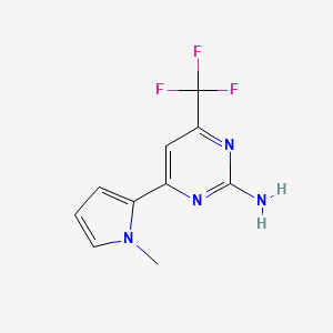 2-Amino-6-(1-methylpyrrol-2-yl)-4-(trifluoromethyl)pyrimidine