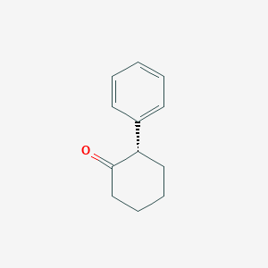 molecular formula C12H14O B13730224 Cyclohexanone, 2-phenyl-, (2S)- CAS No. 34281-94-2