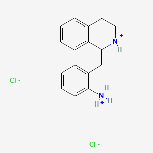 molecular formula C17H22Cl2N2 B13730235 1-(o-Aminobenzyl)-2-methyl-1,2,3,4-tetrahydroisoquinoline dihydrochloride CAS No. 17750-48-0