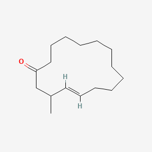 molecular formula C16H28O B13730252 3-Methylcyclopentadec-4-en-1-one CAS No. 36399-15-2