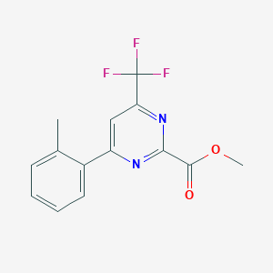 Methyl 4-(o-tolyl)-6-(trifluoromethyl)pyrimidine-2-carboxylate