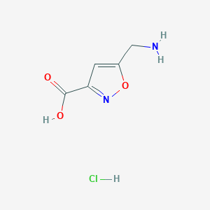5-(Aminomethyl)-1,2-oxazole-3-carboxylic acid hydrochloride