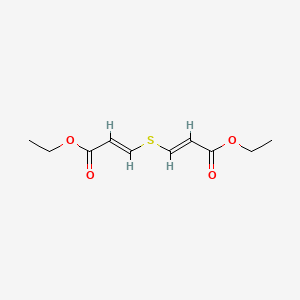 molecular formula C10H14O4S B13730319 2-Propenoic acid, 3,3'-thiobis-, diethyl ester, (E,E)- CAS No. 20626-40-8