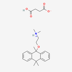 Ethylamine, N,N-dimethyl-2-(9,10,10-trimethyl-9-anthracenyloxy)-, succinate