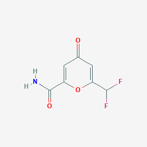 6-(Difluoromethyl)-4-oxo-4H-pyran-2-carboxamide