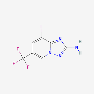 2-Amino-8-iodo-6-(trifluoromethyl)-[1,2,4]triazolo[1,5-a]pyridine