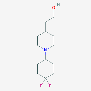 molecular formula C13H23F2NO B13730405 2-(1-(4,4-Difluorocyclohexyl)piperidin-4-yl)ethanol 