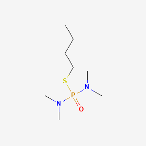 molecular formula C8H21N2OPS B13730418 Phosphorodiamidothioic acid, tetramethyl-, S-butyl ester CAS No. 18545-48-7