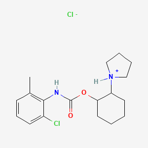 (2-pyrrolidin-1-ium-1-ylcyclohexyl) N-(2-chloro-6-methylphenyl)carbamate;chloride