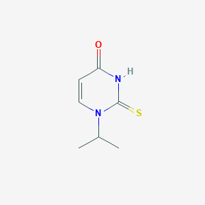 molecular formula C7H10N2OS B1373046 1-(丙-2-基)-2-硫代-1,4-二氢嘧啶-4-酮 CAS No. 1235439-08-3
