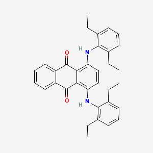 molecular formula C34H34N2O2 B13730463 1,4-Bis((2,6-diethylphenyl)amino)anthraquinone CAS No. 20241-74-1