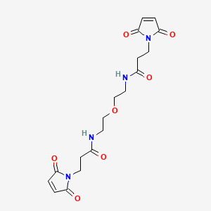 3-(2,5-dioxopyrrol-1-yl)-N-[2-[2-[3-(2,5-dioxopyrrol-1-yl)propanoylamino]ethoxy]ethyl]propanamide