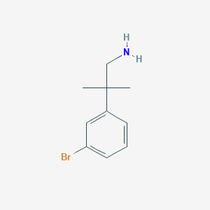 molecular formula C10H14BrN B1373052 2-(3-溴苯基)-2-甲基丙-1-胺 CAS No. 1176667-93-8