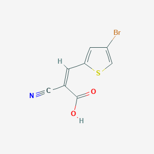 molecular formula C8H4BrNO2S B13730534 (Z)-3-(4-bromothiophen-2-yl)-2-cyanoacrylic acid 