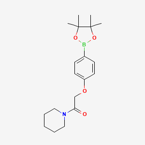 1-(Piperidin-1-yl)-2-(4-(4,4,5,5-tetramethyl-1,3,2-dioxaborolan-2-yl)phenoxy)ethanone