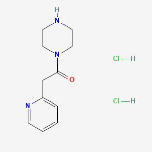 molecular formula C11H16ClN3O B1373055 1-(Piperazin-1-yl)-2-(pyridin-2-yl)ethan-1-one dihydrochloride CAS No. 1240527-21-2