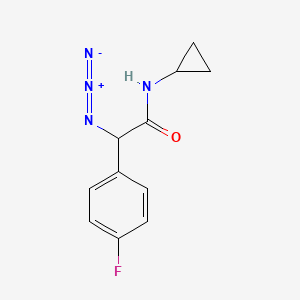 2-azido-N-cyclopropyl-2-(4-fluorophenyl)acetamide