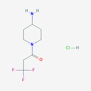 1-(4-Aminopiperidin-1-yl)-3,3,3-trifluoropropan-1-one hydrochloride