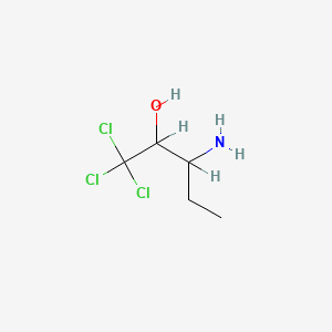 molecular formula C5H10Cl3NO B13730656 3-Amino-1,1,1-trichloropentan-2-ol CAS No. 35695-72-8