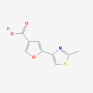 5-(2-Methyl-1,3-thiazol-4-yl)furan-3-carboxylic acid