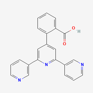 molecular formula C22H15N3O2 B13730662 2-(2,6-dipyridin-3-ylpyridin-4-yl)benzoic acid 