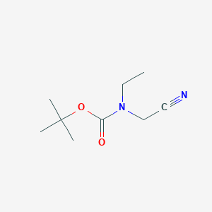 molecular formula C9H16N2O2 B1373069 tert-butyl N-(cyanomethyl)-N-ethylcarbamate CAS No. 1240529-22-9