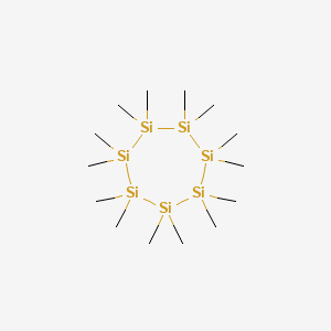 molecular formula C14H42Si7 B13730705 Tetradecamethylcycloheptasilane CAS No. 13452-94-3