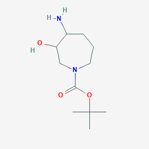 4-Amino-3-hydroxyazepane-1-carboxylic acid tert-butyl ester