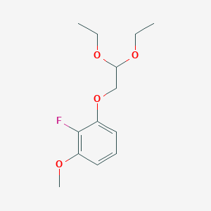 molecular formula C13H19FO4 B13730733 3-(2,2-Diethoxyethoxy)-2-fluoroanisole 