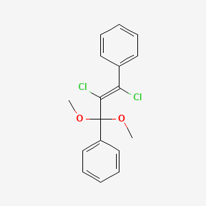 [(E)-1,2-dichloro-3,3-dimethoxy-3-phenylprop-1-enyl]benzene