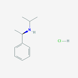 molecular formula C11H18ClN B137308 (R)-(+)-N-Isopropyl-1-phenylethylamine hydrochloride CAS No. 128593-72-6