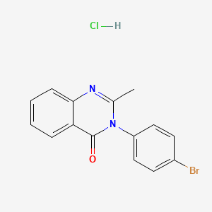 4(3H)-Quinazolinone, 3-(p-bromophenyl)-2-methyl-, monohydrochloride