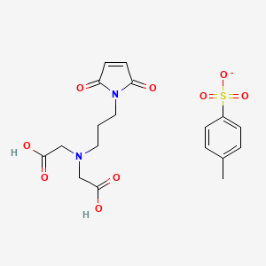 molecular formula C18H21N2O9S- B13730830 2-[Carboxymethyl-[3-(2,5-dioxopyrrol-1-yl)propyl]amino]acetic acid;4-methylbenzenesulfonate CAS No. 207613-07-8