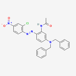 Acetamide, N-[5-[bis(phenylmethyl)amino]-2-[(2-chloro-4-nitrophenyl)azo]phenyl]-