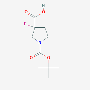 B1373086 1-(Tert-butoxycarbonyl)-3-fluoropyrrolidine-3-carboxylic acid CAS No. 1001754-59-1