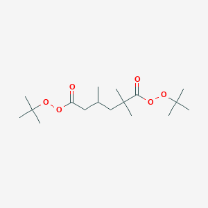 molecular formula C17H32O6 B13730872 Di-tert-butyl 2,2,4-trimethyldiperoxyadipate CAS No. 21850-39-5