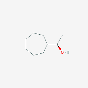 molecular formula C9H18O B1373090 (1R)-1-cycloheptylethan-1-ol CAS No. 1225478-35-2