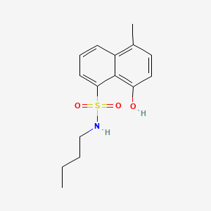 molecular formula C15H19NO3S B13730943 N-Butyl-8-hydroxy-5-methylnaphthalene-1-sulphonamide CAS No. 2970-26-5