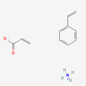 molecular formula C11H15NO2 B13730944 Azanium;prop-2-enoate;styrene CAS No. 35209-54-2