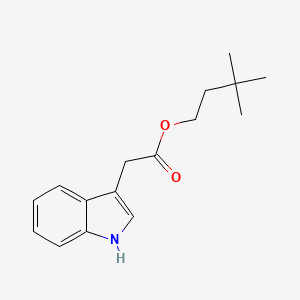 molecular formula C16H21NO2 B13730951 3,3-Dimethylbutyl indole-3-acetate 