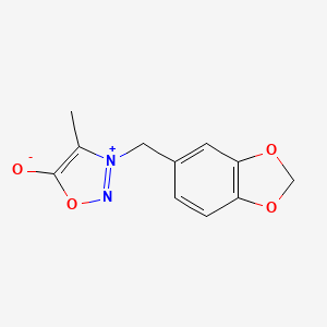 3-[(2H-1,3-Benzodioxol-5-yl)methyl]-4-methyl-1,2,3-oxadiazol-3-ium-5-olate