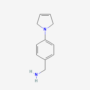 [4-(2,5-dihydro-1H-pyrrol-1-yl)phenyl]methanamine